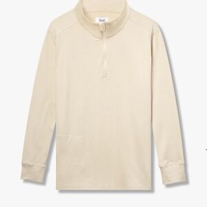 Fear Oatmilk Quarter Zip Sweater f